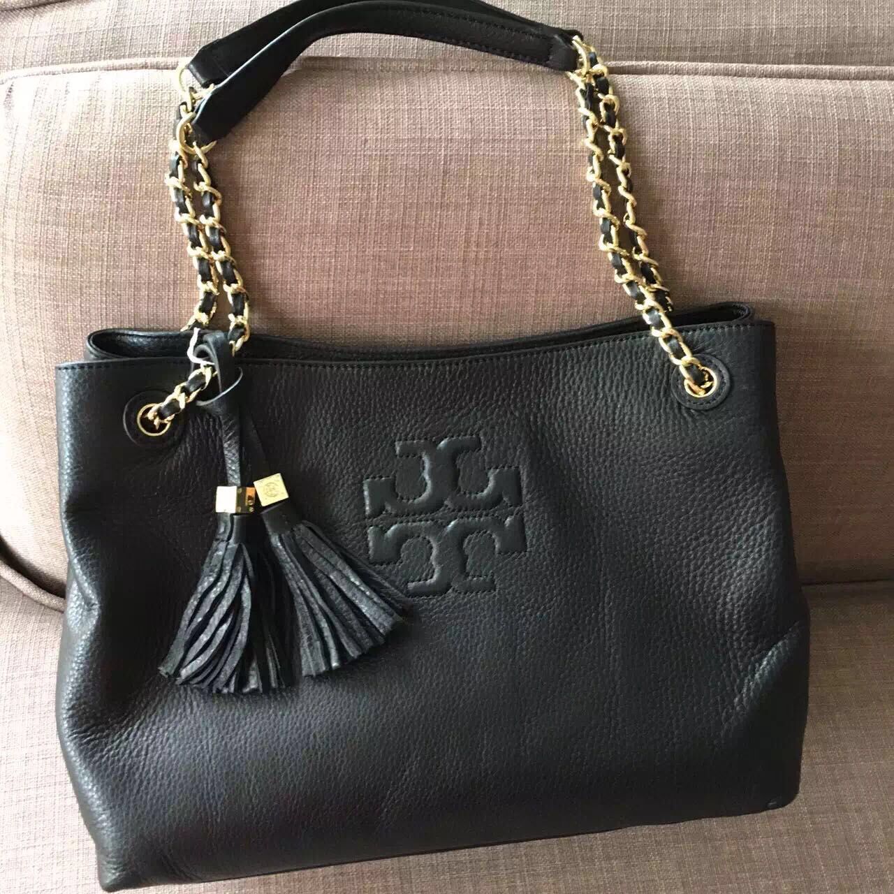 Tory Burch Shoulder Bags Original Leather T18923 Black