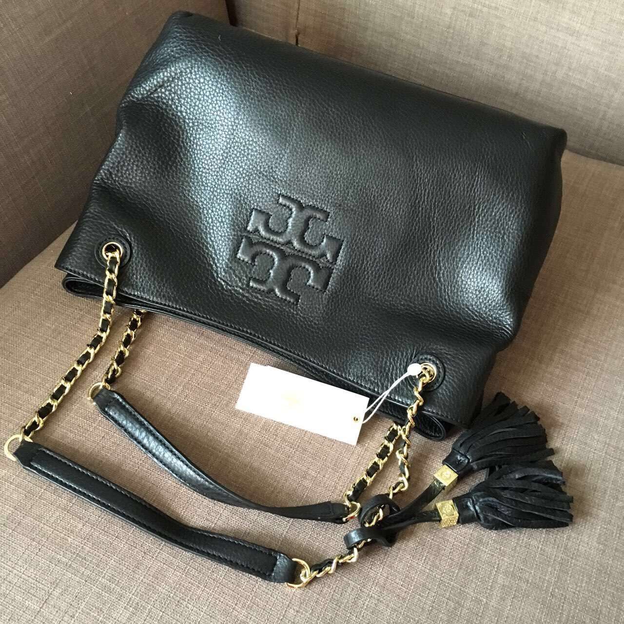 Tory Burch Shoulder Bags Original Leather T18923 Black