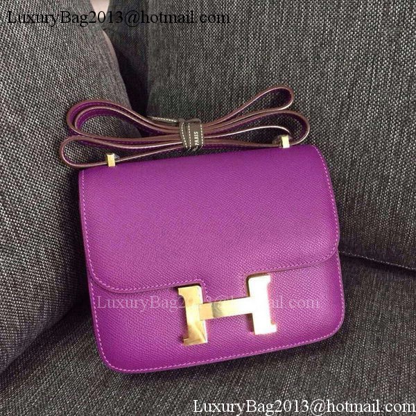 Hermes Constance Bag Calfskin Leather H9999 Purple