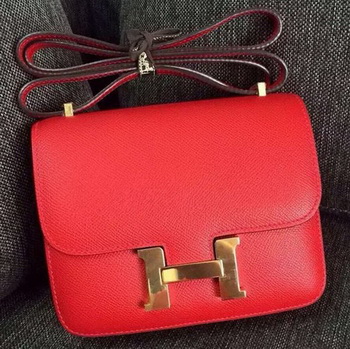 Hermes Constance Bag Calfskin Leather H9999 Red