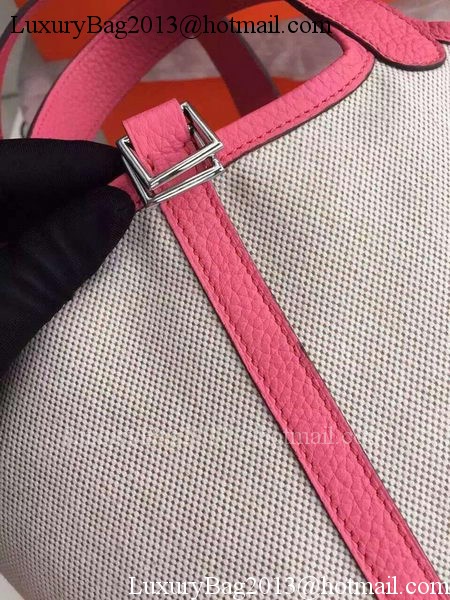 Hermes Picotin Lock 18cm Bag Canvas HPL8618T Pink