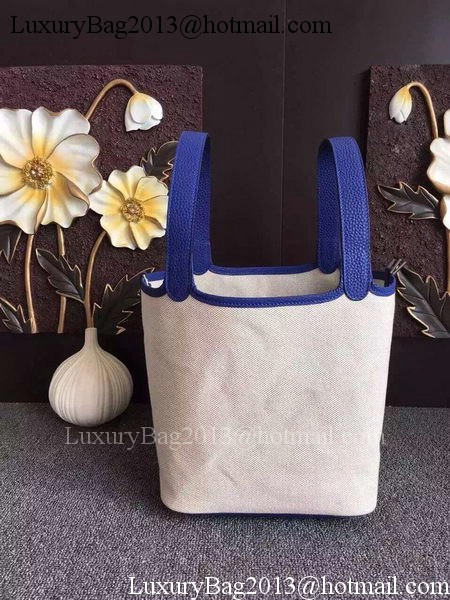 Hermes Picotin Lock 18cm Bag Canvas HPL8618T RoyalBlue