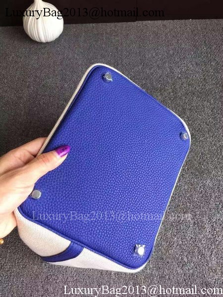 Hermes Picotin Lock 18cm Bag Canvas HPL8618T RoyalBlue