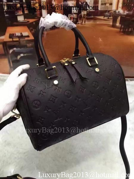 Louis Vuitton Monogram Empreinte Speedy 30 Bag M40762 Black