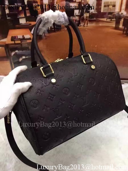 Louis Vuitton Monogram Empreinte Speedy 30 Bag M40762 Black