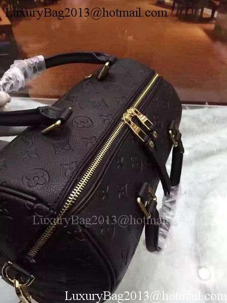 Louis Vuitton Monogram Empreinte Speedy 30 Bag M40762 Black