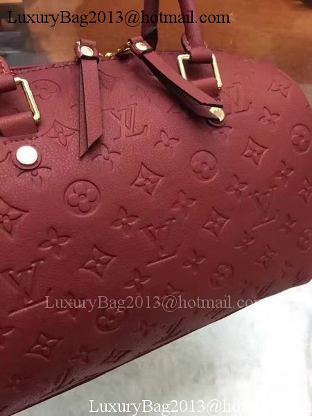 Louis Vuitton Monogram Empreinte Speedy 30 Bag M40762 Burgundy