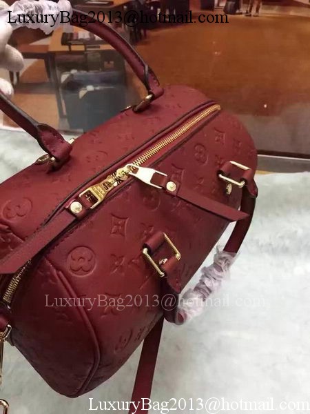 Louis Vuitton Monogram Empreinte Speedy 30 Bag M40762 Burgundy