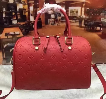 Louis Vuitton Monogram Empreinte Speedy 30 Bag M40762 Red