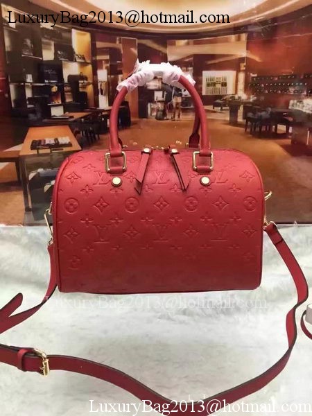 Louis Vuitton Monogram Empreinte Speedy 30 Bag M40762 Red