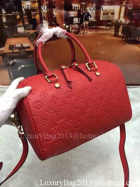 Louis Vuitton Monogram Empreinte Speedy 30 Bag M40762 Red