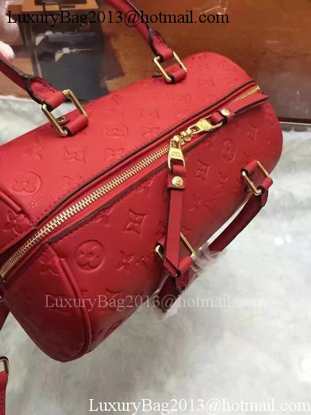 Louis Vuitton Monogram Empreinte Speedy 30 Bag M40762 Red