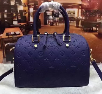 Louis Vuitton Monogram Empreinte Speedy 30 Bag M40762 Royal