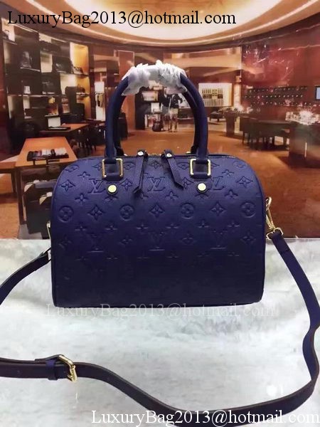 Louis Vuitton Monogram Empreinte Speedy 30 Bag M40762 Royal