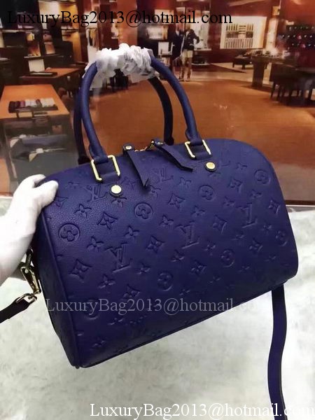 Louis Vuitton Monogram Empreinte Speedy 30 Bag M40762 Royal