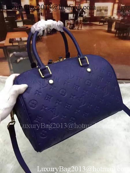 Louis Vuitton Monogram Empreinte Speedy 30 Bag M40762 Royal