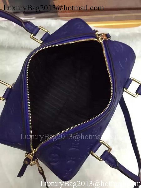 Louis Vuitton Monogram Empreinte Speedy 30 Bag M40762 Royal