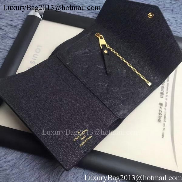 Louis Vuitton Monogram Empreinte COMPACT CURIEUSE WALLET M60568 Black