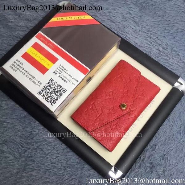 Louis Vuitton Monogram Empreinte COMPACT CURIEUSE WALLET M60568 Red