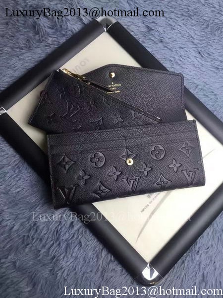 Louis Vuitton Monogram Empreinte WALLET M60565 Black