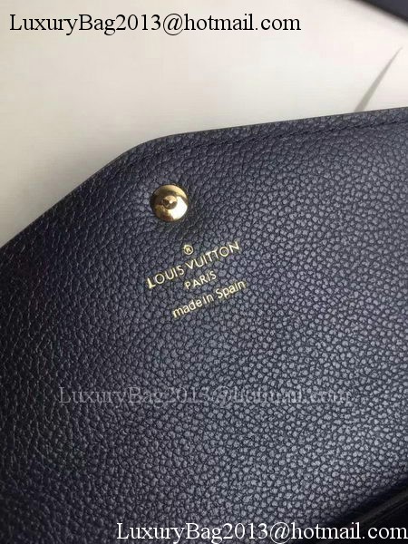 Louis Vuitton Monogram Empreinte WALLET M60565 Black