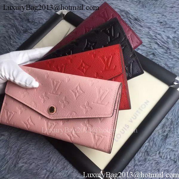 Louis Vuitton Monogram Empreinte WALLET M60565 Pink