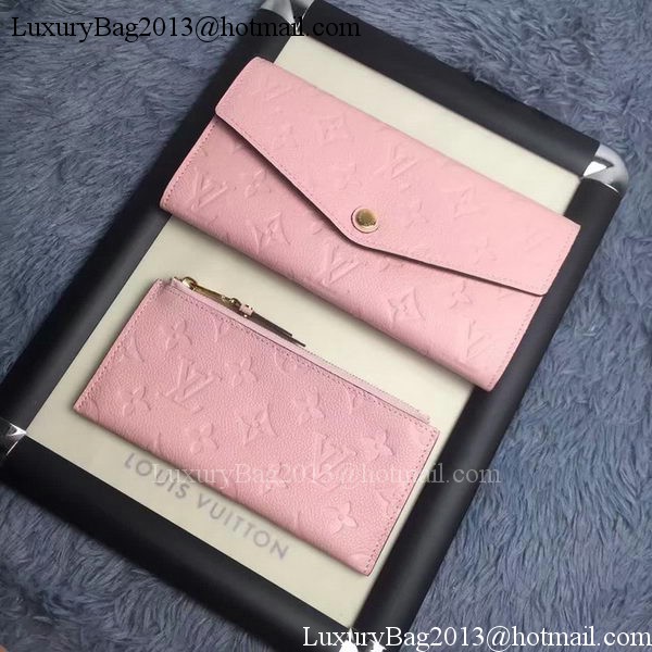 Louis Vuitton Monogram Empreinte WALLET M60565 Pink