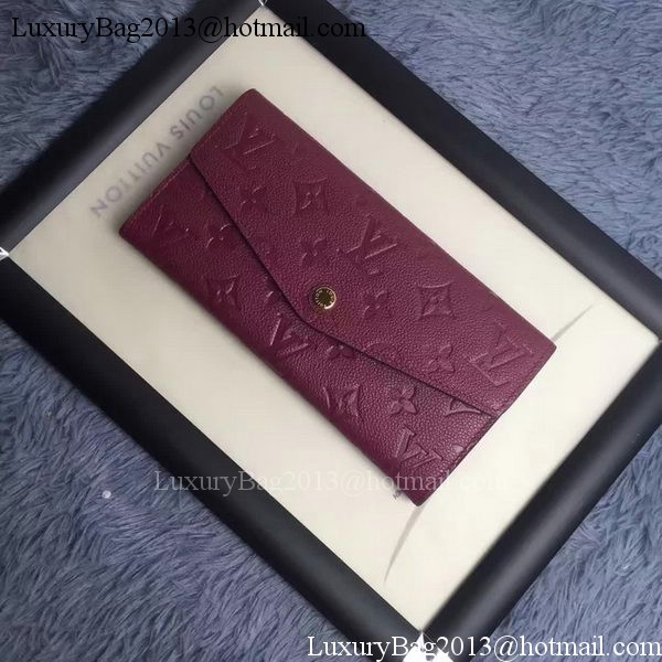 Louis Vuitton Monogram Empreinte WALLET M60565 Purple