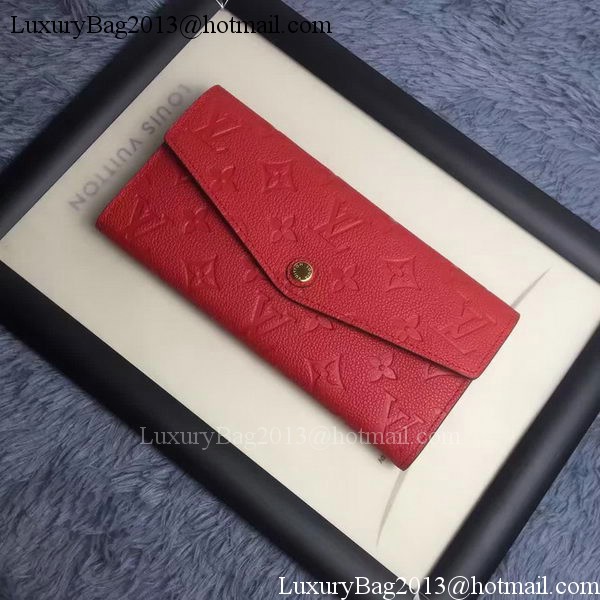 Louis Vuitton Monogram Empreinte WALLET M60565 Red