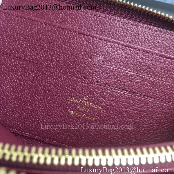 Louis Vuitton Monogram Empreinte ZIPPY WALLET M60571 Purple