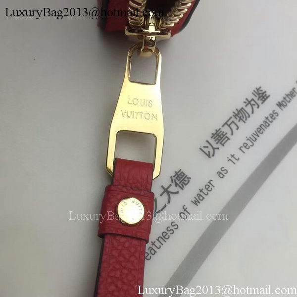 Louis Vuitton Monogram Empreinte ZIPPY WALLET M60571 Red