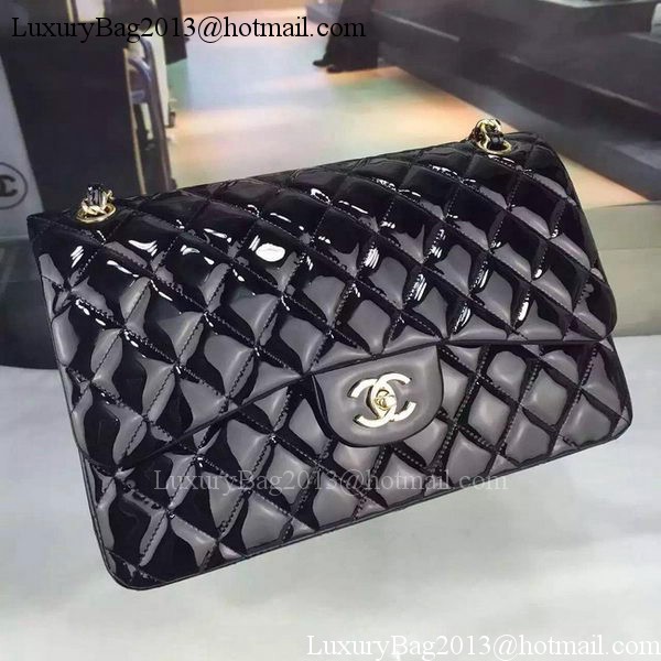 Chanel Classic Flap Bag Original Patent Leather CHA7212 Black