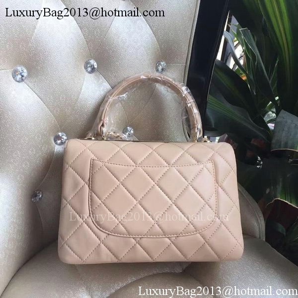 Chanel Classic Top Flap Bag Original Sheepskin Leather A92236 Apricot