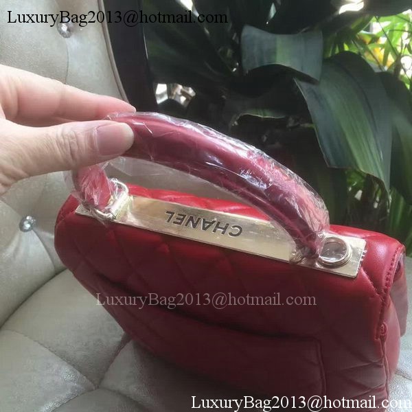 Chanel Classic Top Flap Bag Original Sheepskin Leather A92236 Red