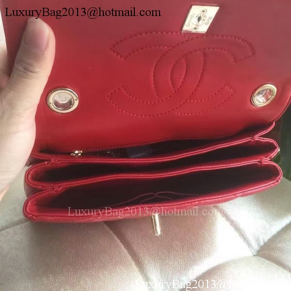 Chanel Classic Top Flap Bag Original Sheepskin Leather A92236 Red