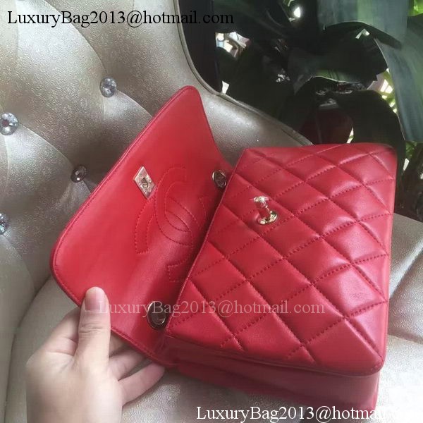 Chanel Classic Top Flap Bag Original Sheepskin Leather A92236 Red