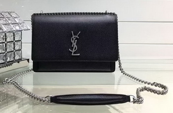 Yves Saint Laurent Cross-body Shoulder Bag Y13928 Black