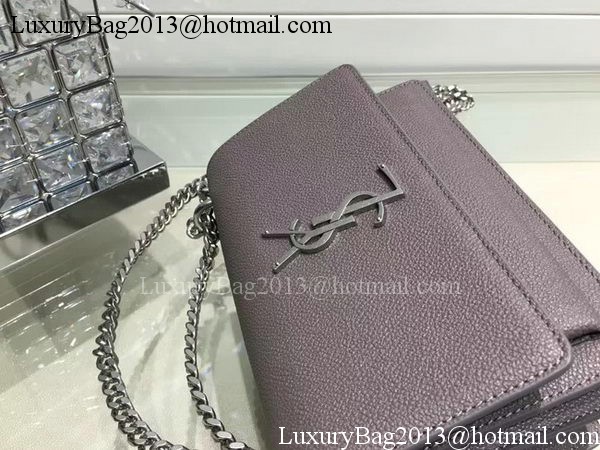 Yves Saint Laurent Cross-body Shoulder Bag Y13928 Grey