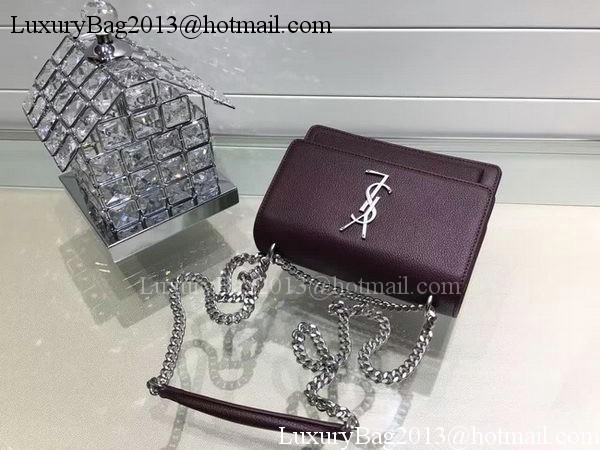 Yves Saint Laurent Cross-body Shoulder Bag Y13928 Purple