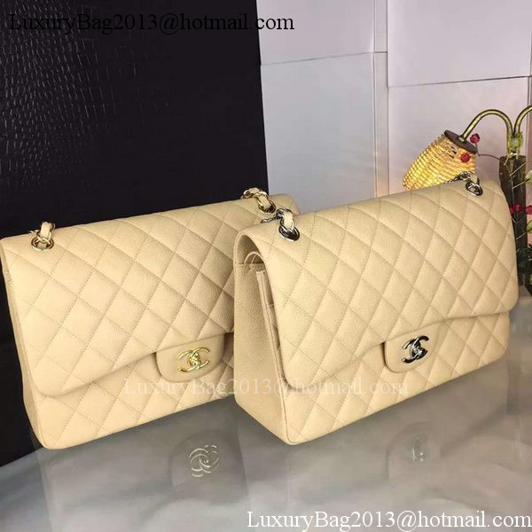 Chanel Classic Flap Bag Original Cannage Patterns A1119 Apricot