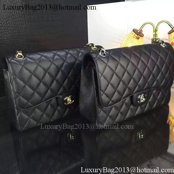 Chanel Classic Flap Bag Original Cannage Patterns A1119 Black