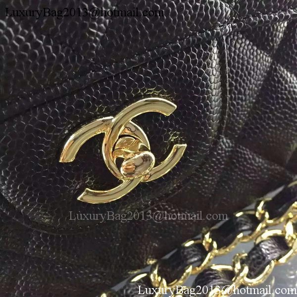 Chanel Classic Flap Bag Original Cannage Patterns A1119 Black