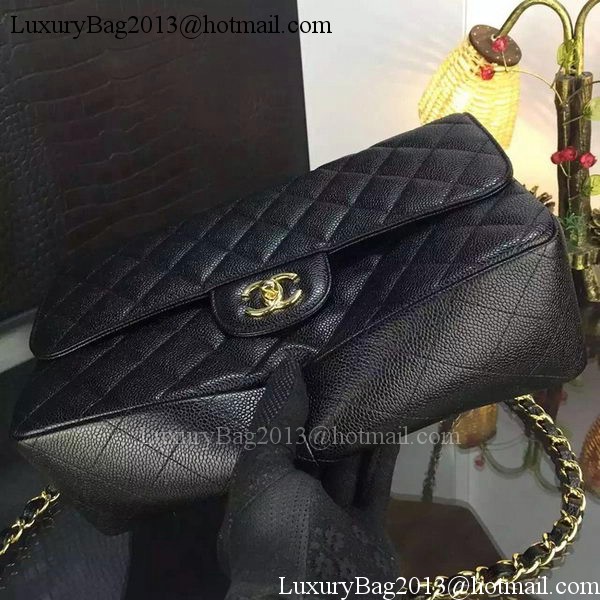 Chanel Classic Flap Bag Original Cannage Patterns A1119 Black