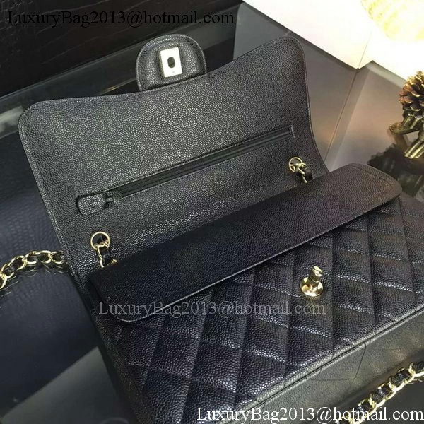 Chanel Classic Flap Bag Original Cannage Patterns A1119 Black