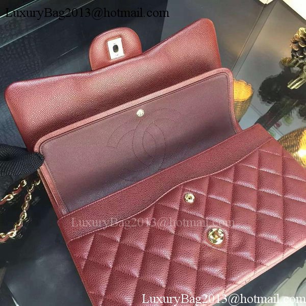 Chanel Classic Flap Bag Original Cannage Patterns A1119 Burgundy