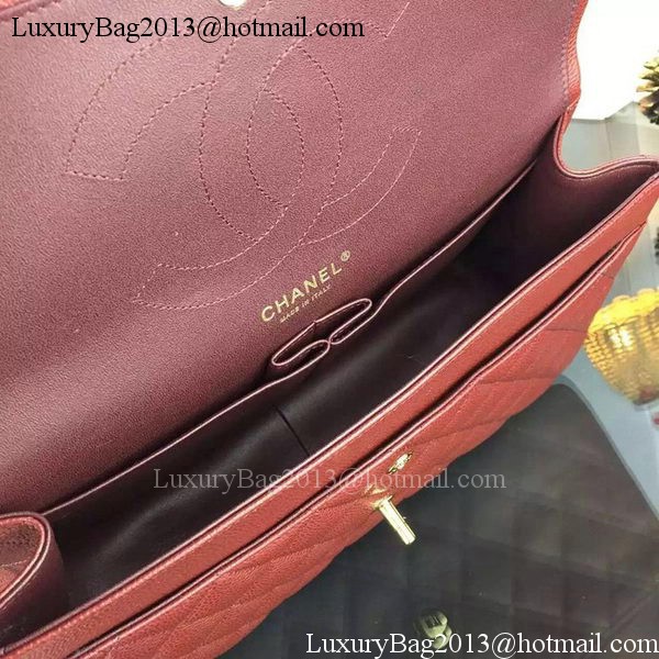 Chanel Classic Flap Bag Original Cannage Patterns A1119 Burgundy