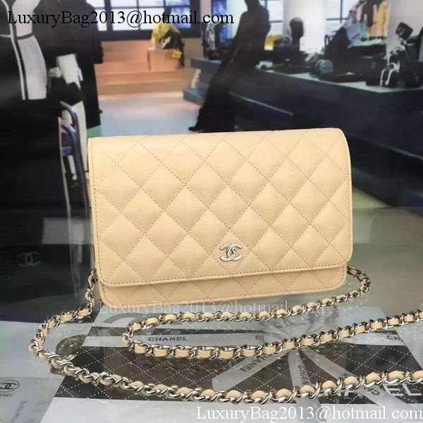 Chanel mini Flap Bag Cannage Pattern A8373 Apricot