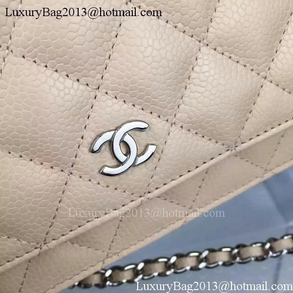 Chanel mini Flap Bag Cannage Pattern A8373 Apricot