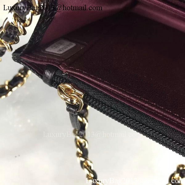 Chanel mini Flap Bag Cannage Pattern A8373 Black