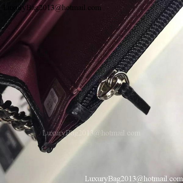 Chanel mini Flap Bag Cannage Pattern A8373 Black